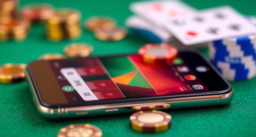 GEET mobile casino app interface